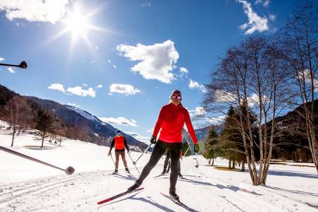 Sci di fondo a Bad Kleinkirchheim, Millst&auml;tter See, Nockberge