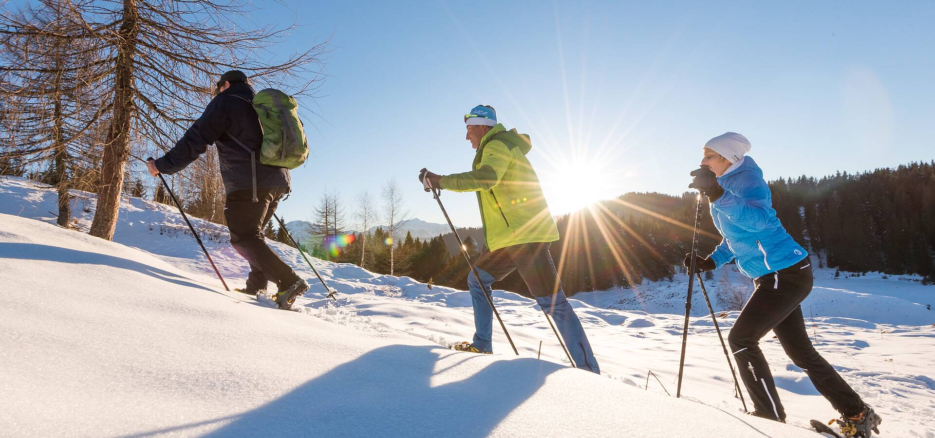 Neusacher Moser_Schneeschuhwandern am Weissensee